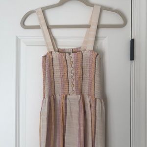 Madewell Smocked Midi Dress